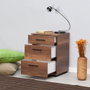 Hanah Home Kmd-530-Oo-1 Mesilla de Noche Oslo y Nogal 40x57x39 cm